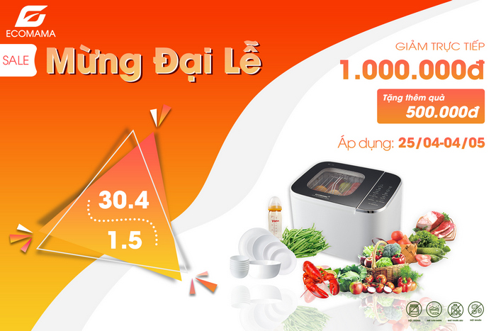 Ecomama SALE TƯNG BỪNG - MỪNG ĐẠI LỄ 30/4 - 1/5