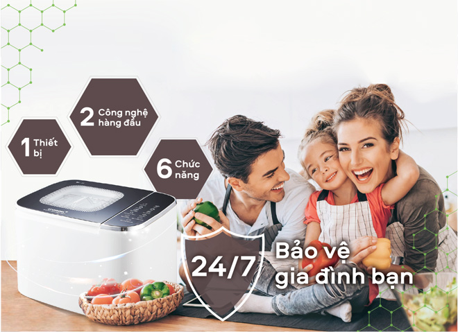 ưu điểm máy khử độc thực phẩm Ecomama